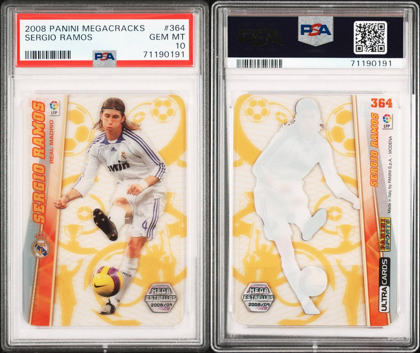 2008 Panini Megacracks Sergio Ramos PSA 10