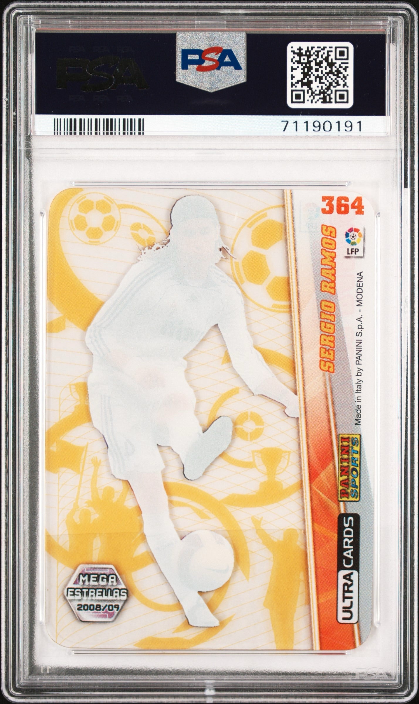 2008 Panini Megacracks Sergio Ramos PSA 10