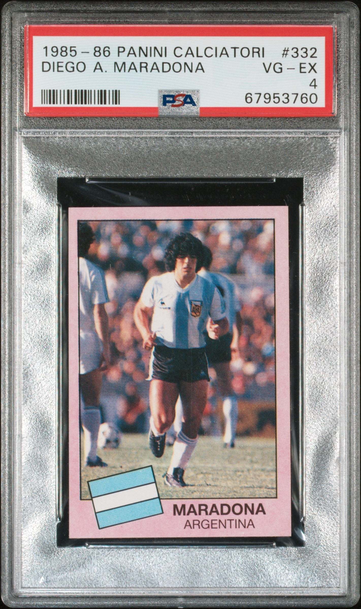 1985 - 86 Panini Calciatori Diego A. Maradona PSA 4
