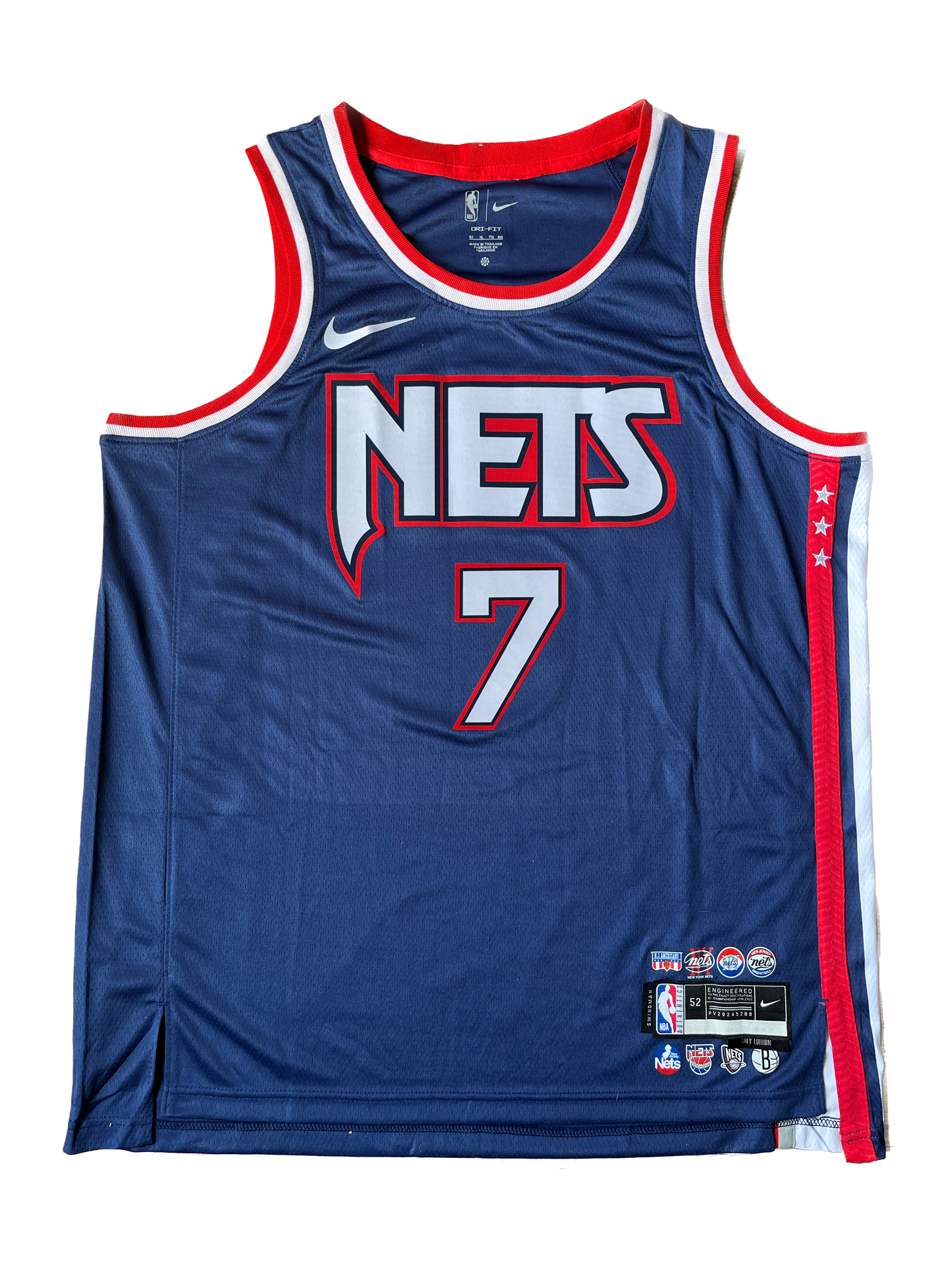 Kevin Durant #7 Brooklyn Nets NBA signed jersey