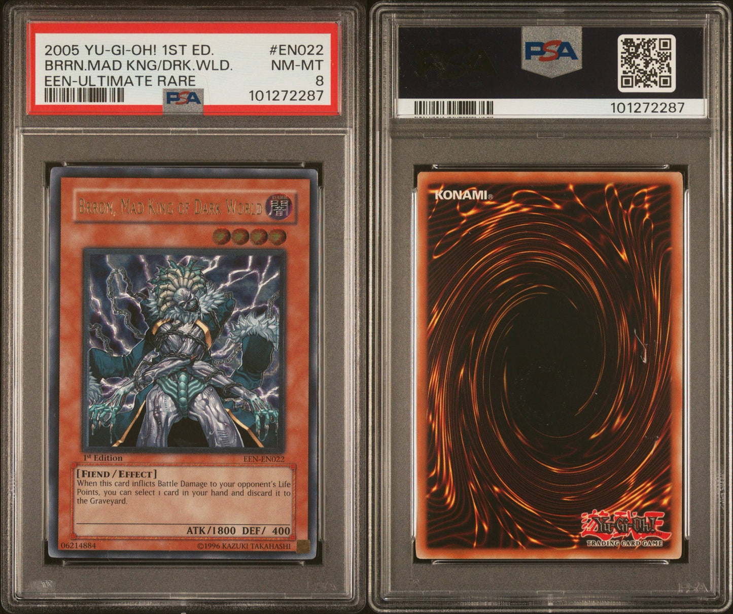 2005 Brron, Mad King of Dark World 1st ed. PSA 8