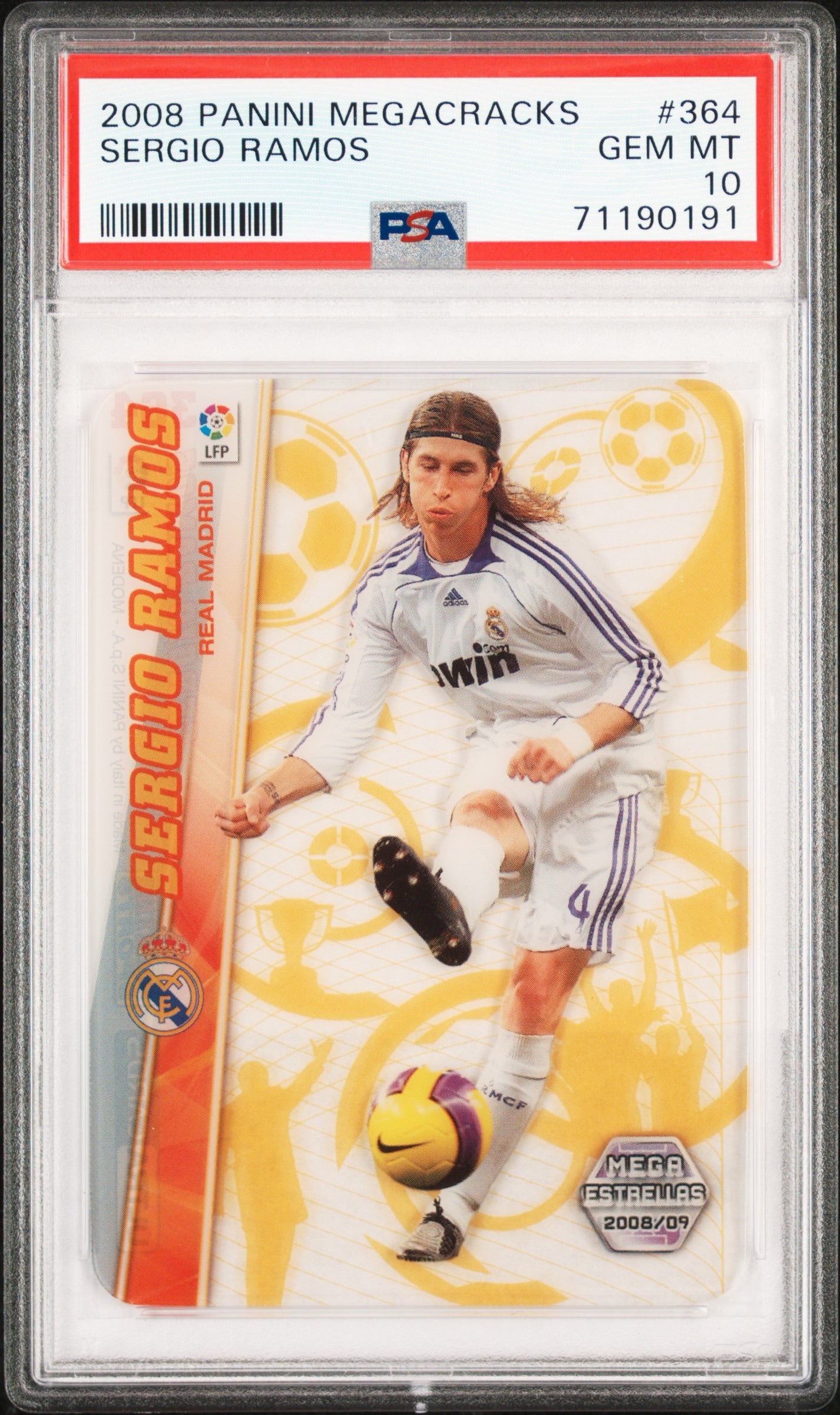2008 Panini Megacracks Sergio Ramos PSA 10