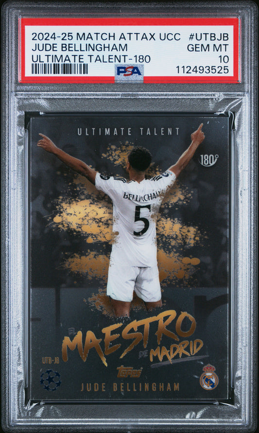 2024-25 Topps Match Attax Jude Belingham Ultimate Talent PSA 10