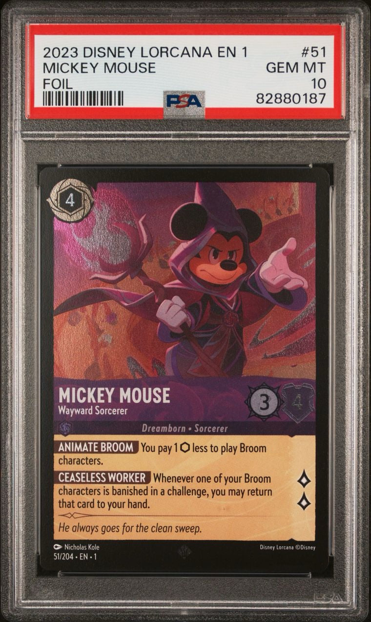 2023 Disney Lorcana EN1 Mickey Mouse Foil PSA 10