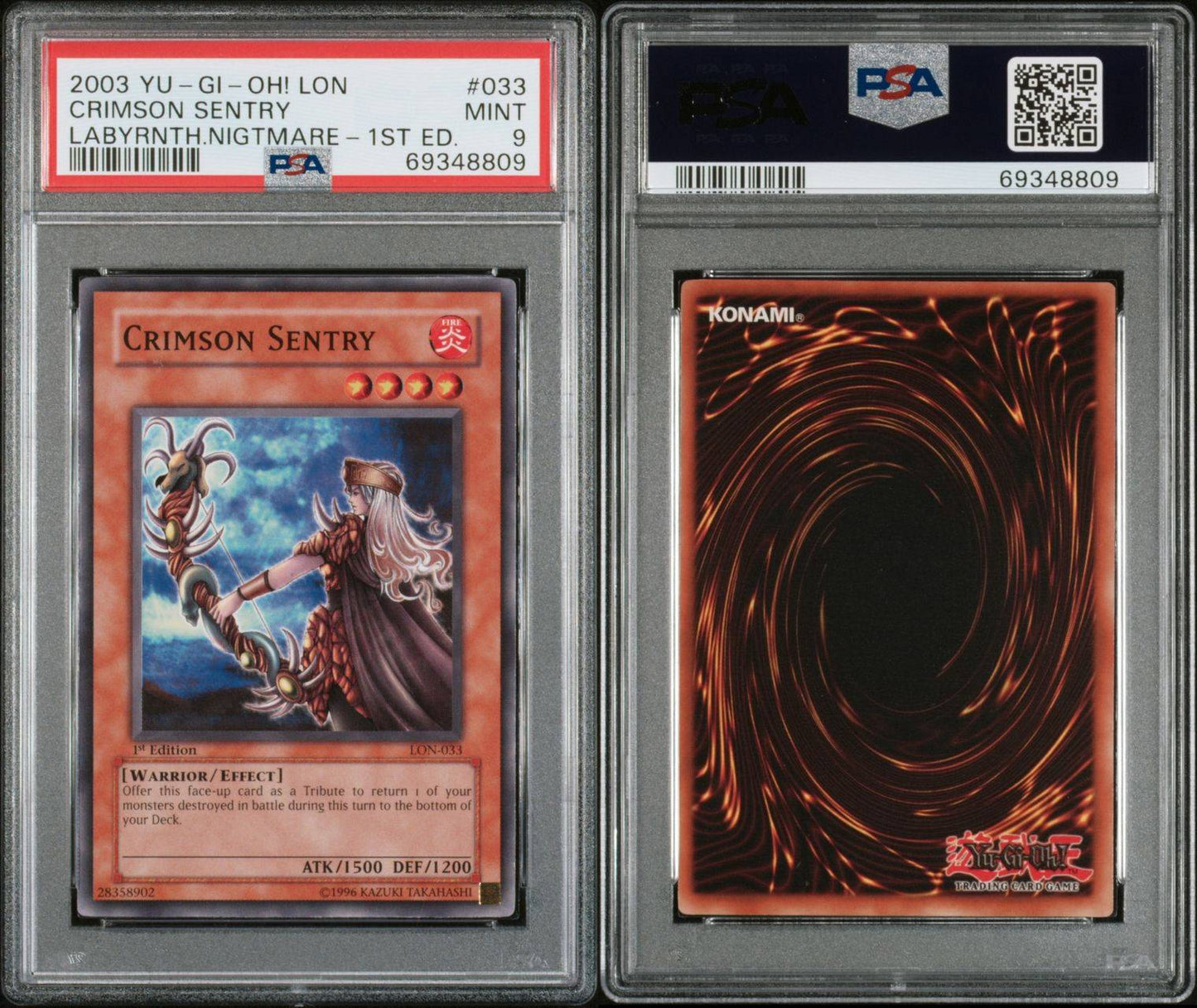 2003 Crimson Sentey 1st Ed. PSA 9