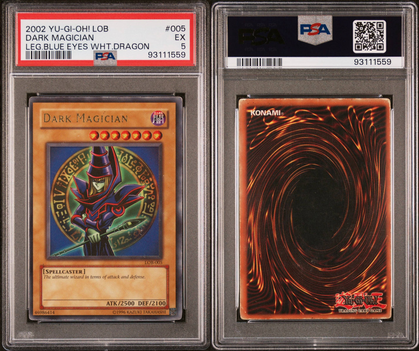 2002 Dark Magician LOB PSA 5