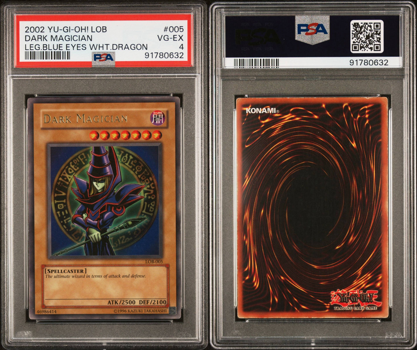 2002 Dark Magician LOB PSA 4