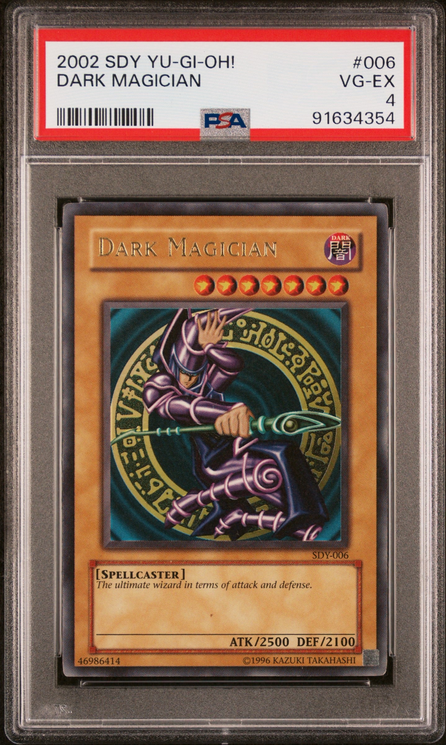 2002 Dark Magician SDY PSA 4