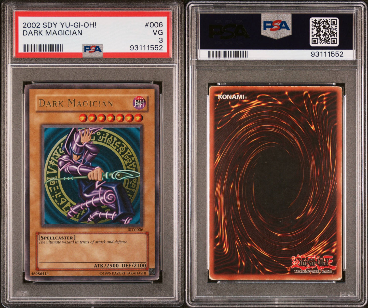 2002 Dark Magician SDY PSA 3