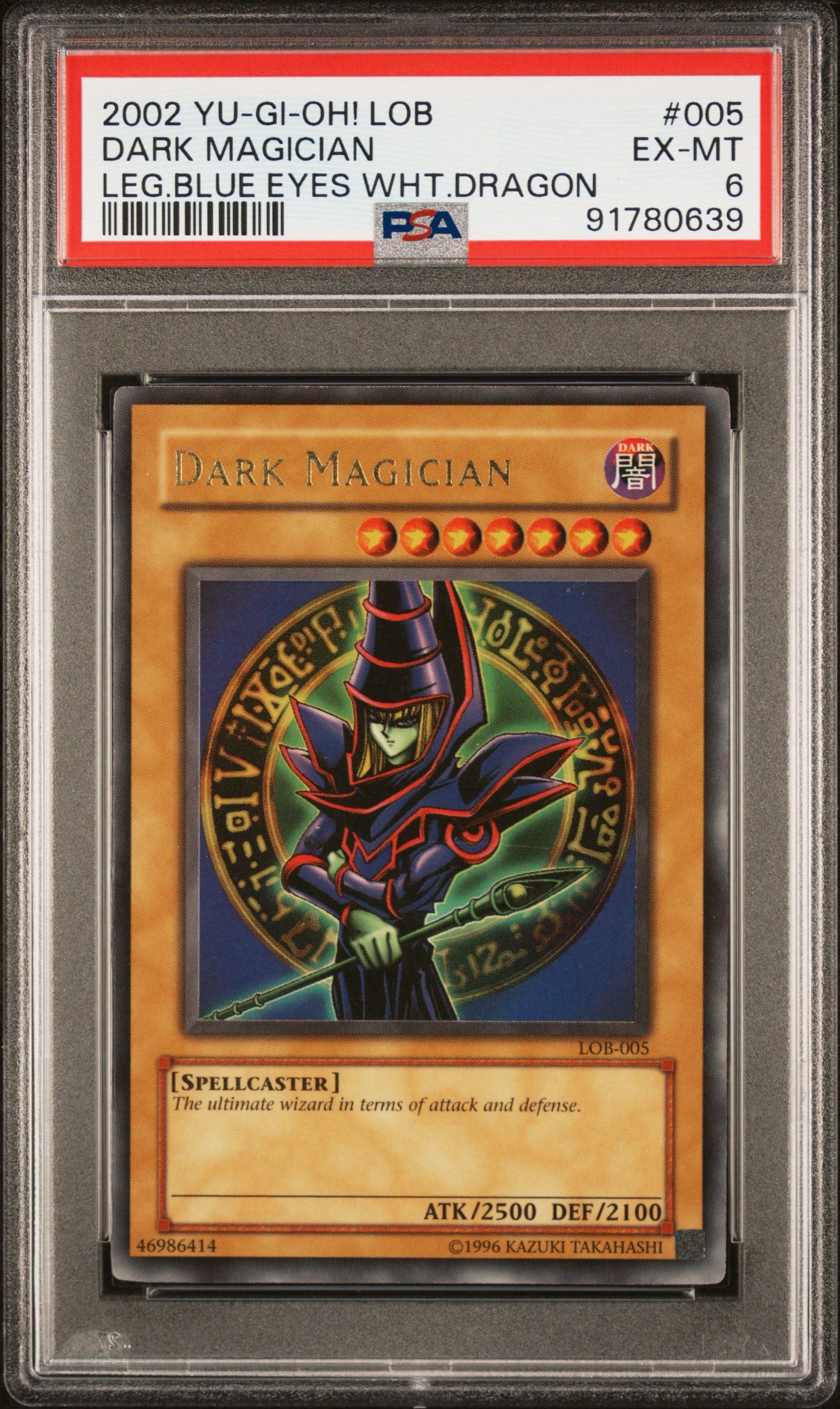 2002 Dark Magician LOB PSA 6