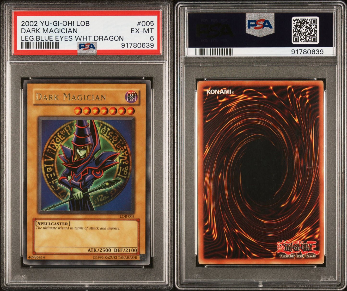 2002 Dark Magician LOB PSA 6