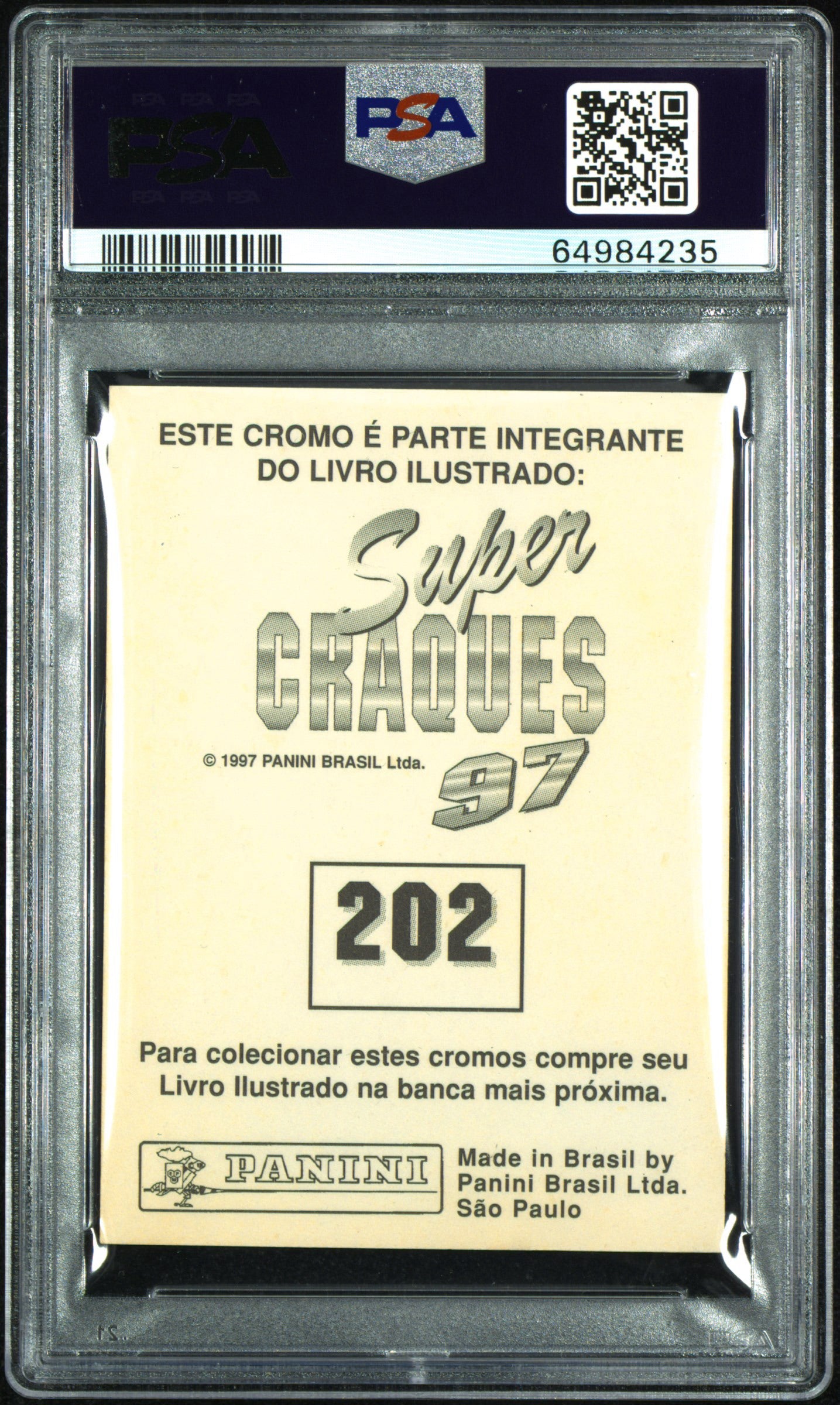 1997 Panini super craques Ronaldo PSA 6