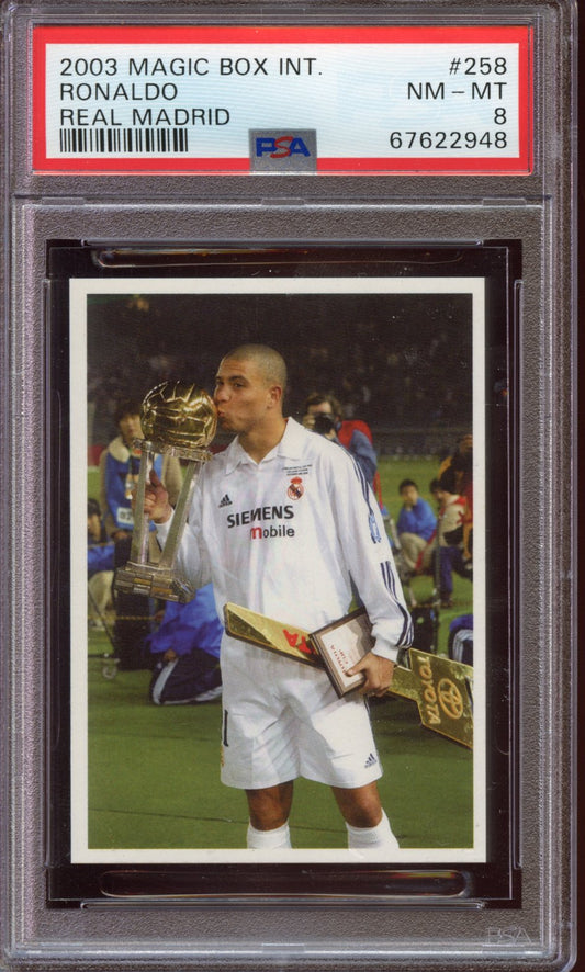 2003 Magic Box int. Ronaldo Real Madrid PSA 8