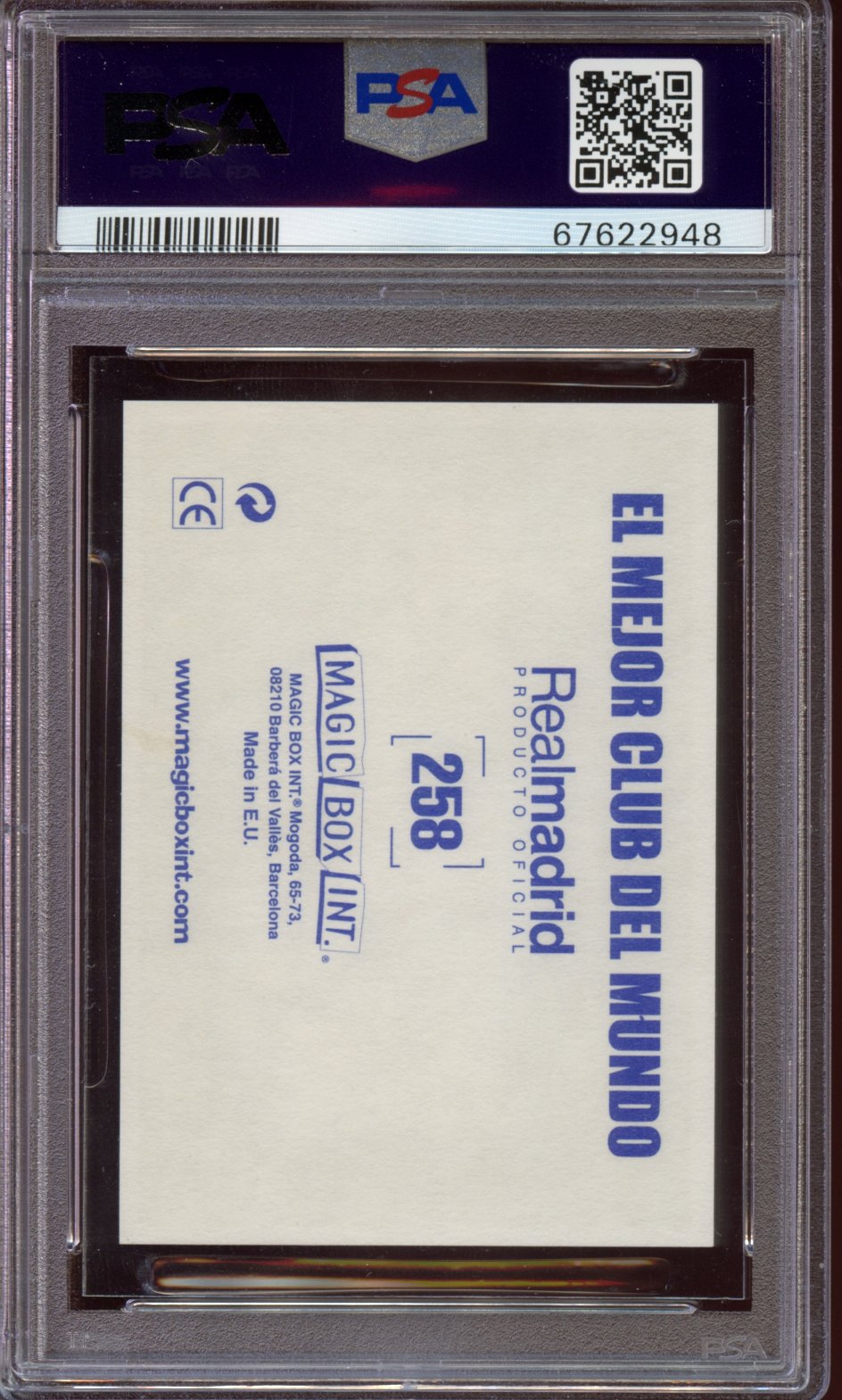 2003 Magic Box int. Ronaldo Real Madrid PSA 8