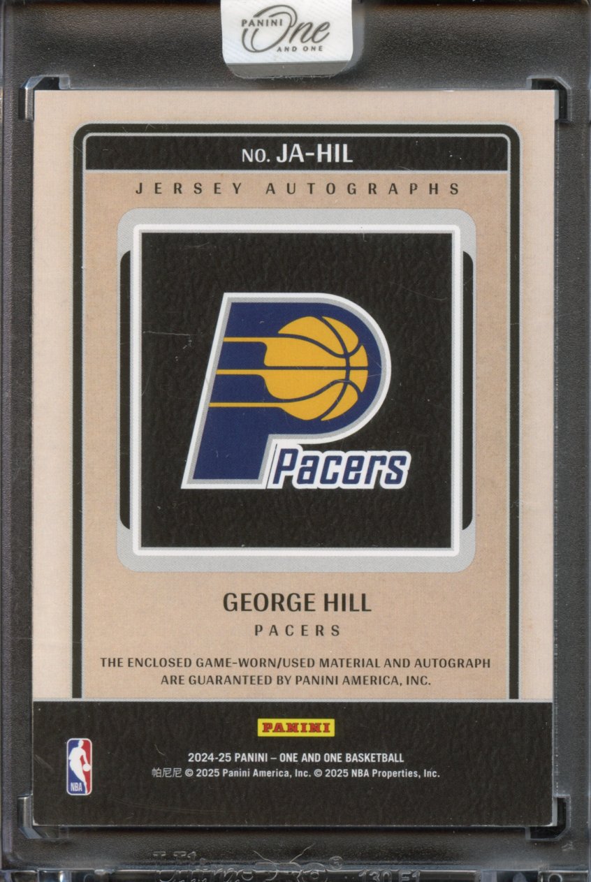 2024-25 Panini one and one George Hill AUTO PATCH /49