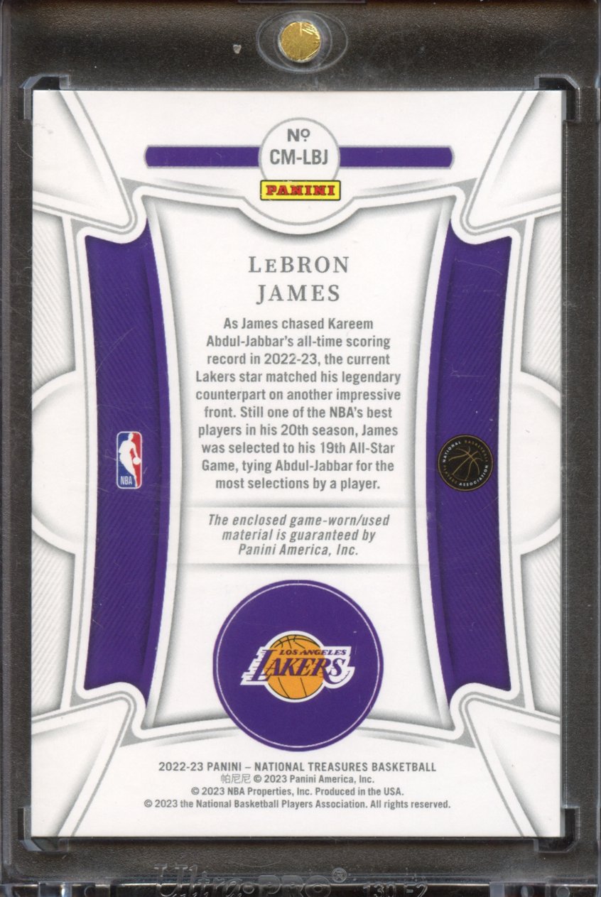 2022 Panini Century Matertials Lebron James Patch /99