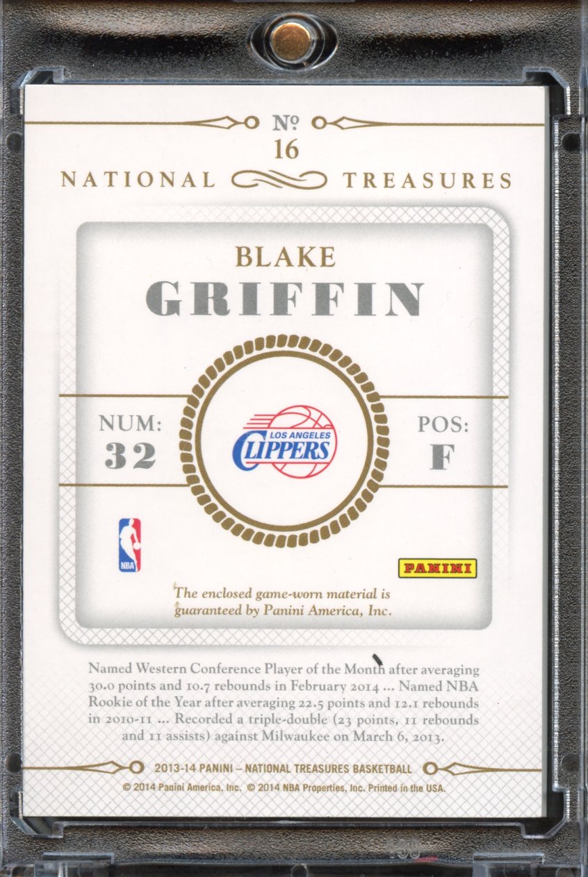 2013 Panini National Treasures NBA Materials Blake Griffin /25