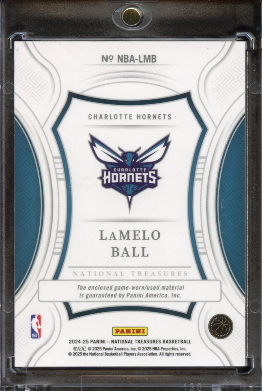 2024 Panini National Treasures Lamelo Ball patch DUAL COLOR