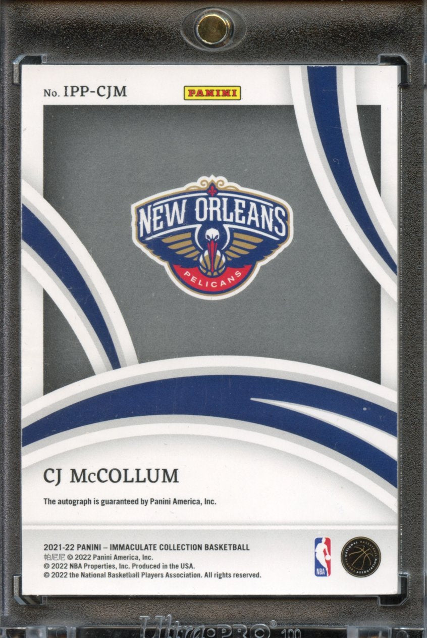 2021 Panini Immaculate Past & Present AUTO CJ Mccollum /99