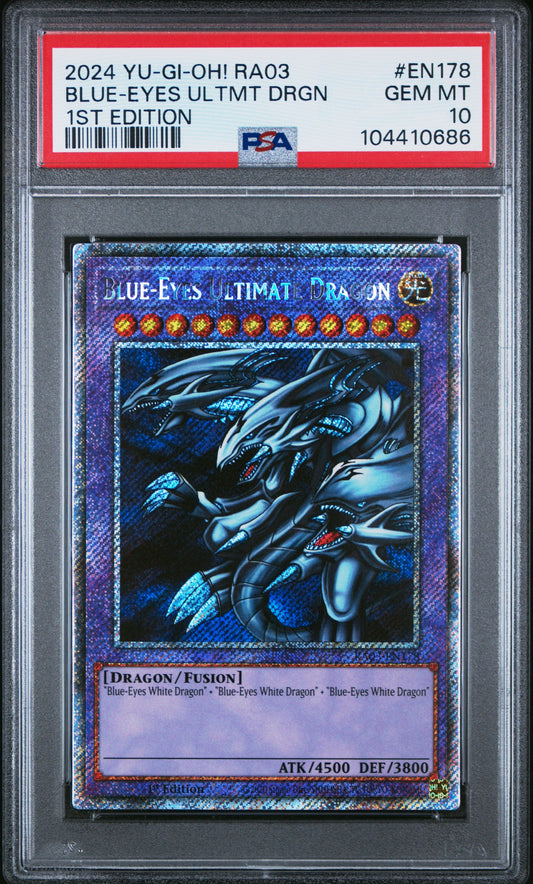 2022 Blue Eyes Ultimate Dragon 1st ed. RA03 PSA 10