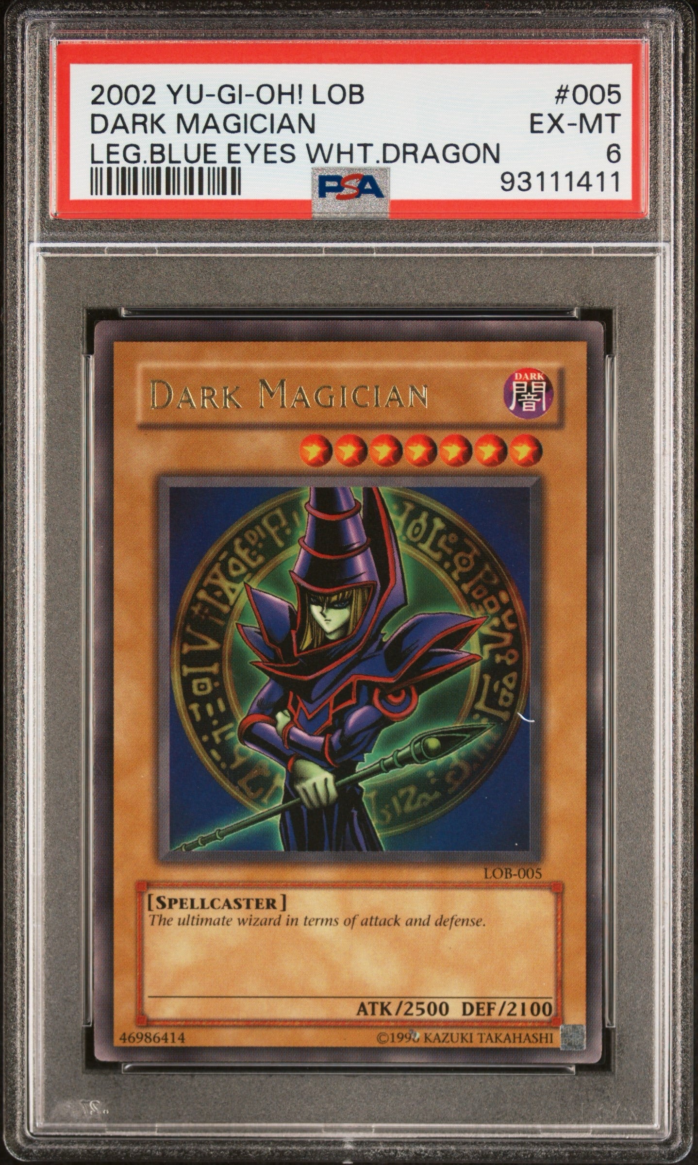 2002 Dark Magician LOB PSA 6