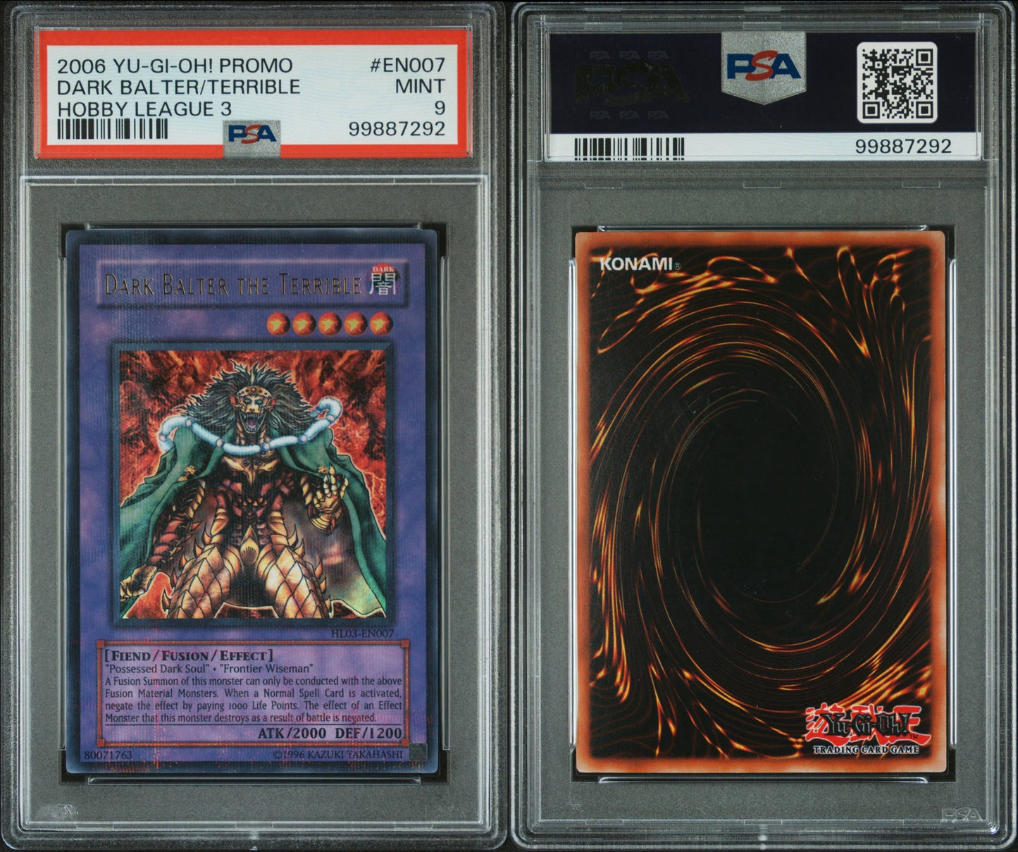 2006 Dark Batler, The Terrible PROMO Hobby League 3 PSA 9