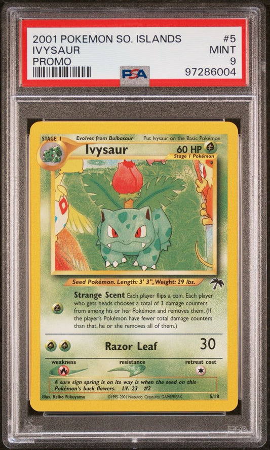 2001 SO. Islands de promo Ivysaur PSA 9