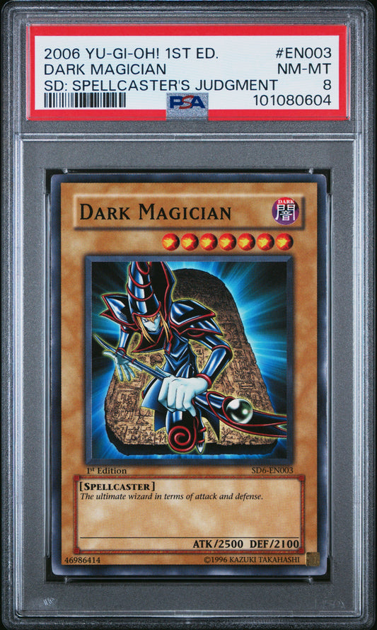 2006 Dark Magician Spellcaster’s Judgement 1st ed. PSA 8