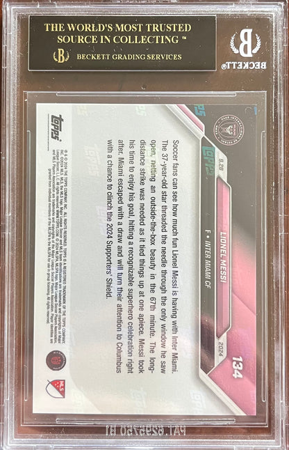 2024 Topps Now MLS Lionel Messi BGS 10 BLACK LABEL
