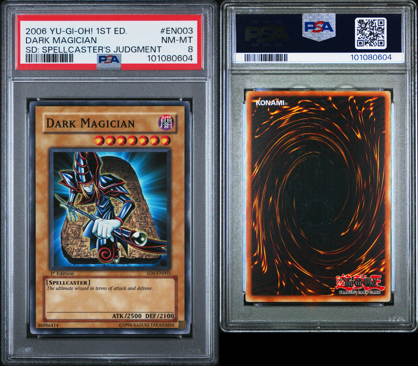 2006 Dark Magician Spellcaster’s Judgement 1st ed. PSA 8