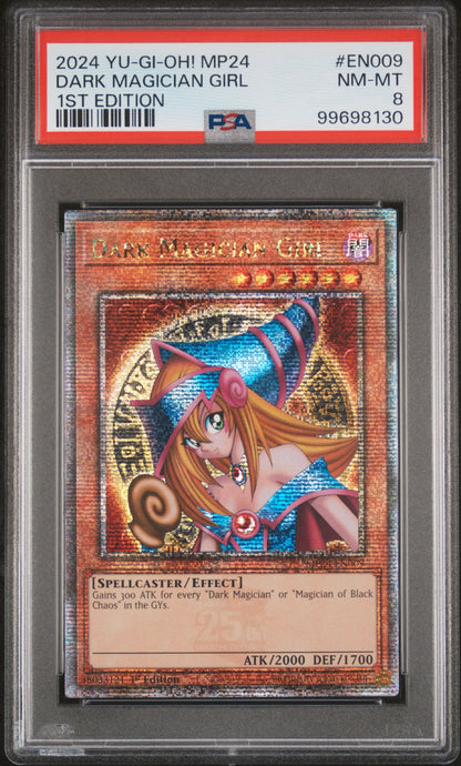 2024 Dark Magician Girl 1st ed. PSA 8