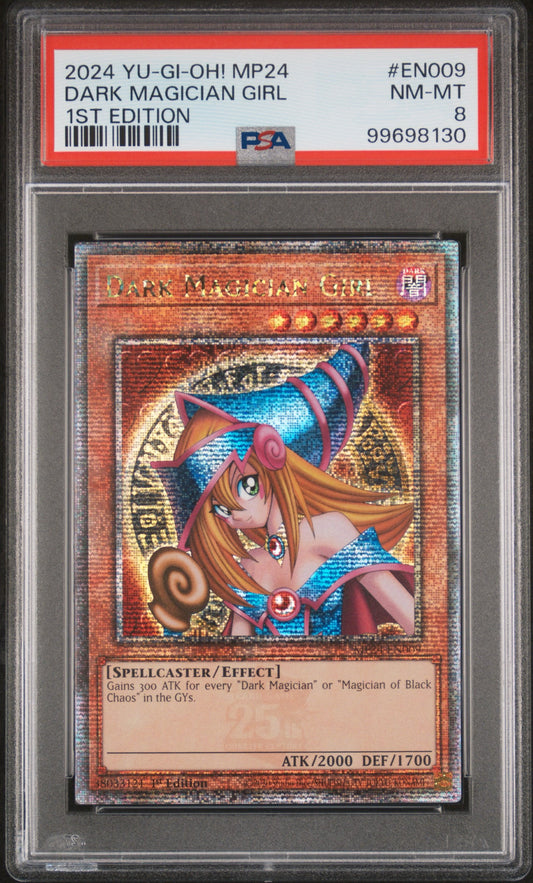 2024 Dark Magician Girl 1st ed. PSA 8
