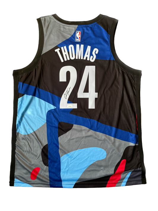 Cam Thomas #24 Brooklyn Nets NBA City Edition signed jersey