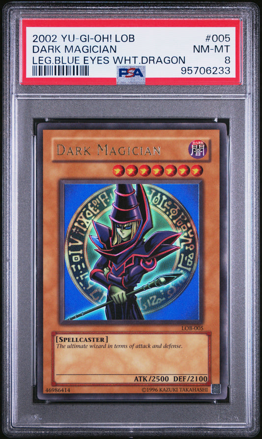 2002 Dark Magician LOB PSA 8