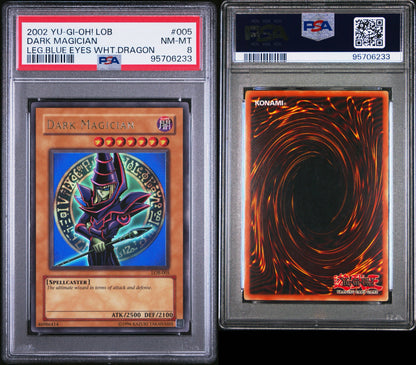 2002 Dark Magician LOB PSA 8