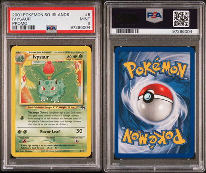 2001 SO. Islands de promo Ivysaur PSA 9