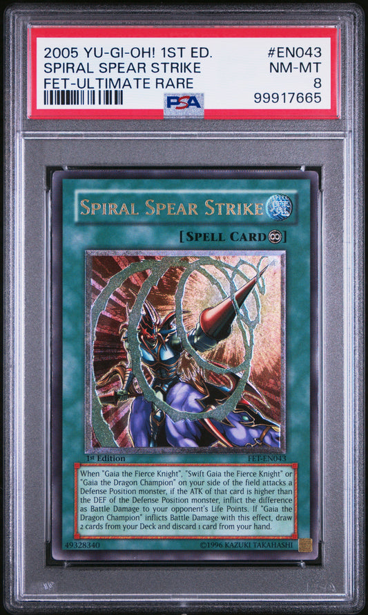 2005 Spiral Spear Strike 1st Edition ULTIMATE RARE PSA 8