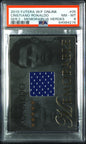 2010 Futera World Football Online Cristiano Ronaldo Patch 259/395 PSA 8