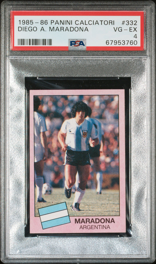 1985 - 86 Panini Calciatori Diego A. Maradona PSA 4