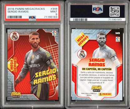 2016 Panini Megacracks Sergio Ramos PSA 9