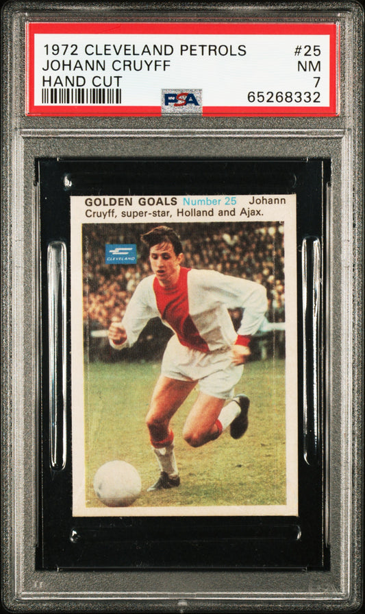 1972 Cleveland Petrols Johan Cruyff Hand Cut PSA 7