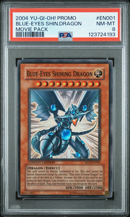 2004 Blue Eyes Shining Dragon MOVIE PACK PROMO PSA 8