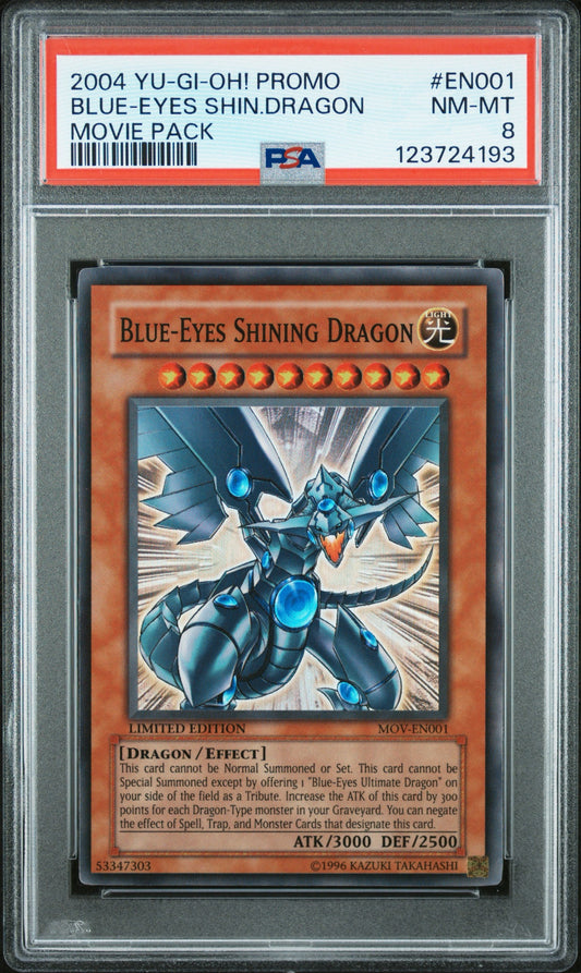 2004 Blue Eyes Shining Dragon MOVIE PACK PROMO PSA 8