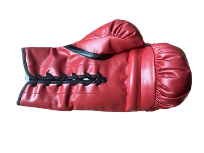 Mike Tyson signed boxing glove.