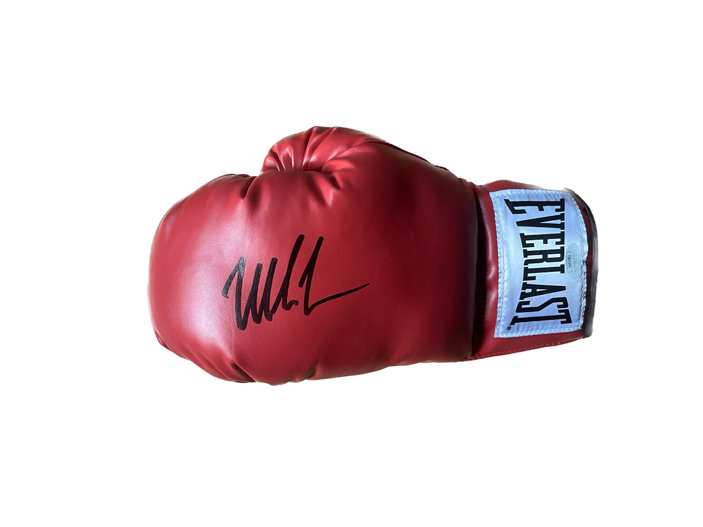 Mike Tyson signed boxing glove.