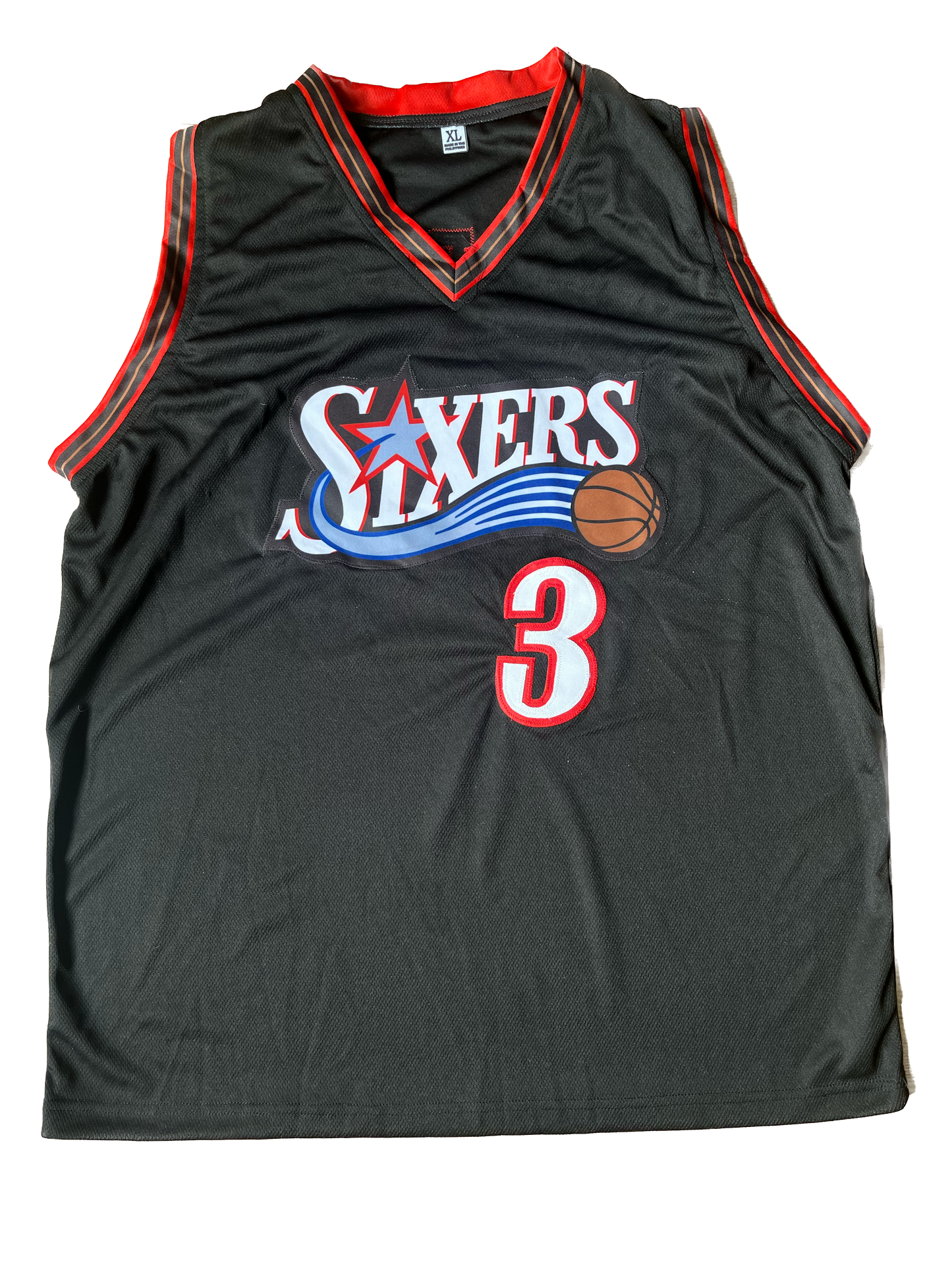 Allen Iverson #3  Philadelphia 76ers signed jersey