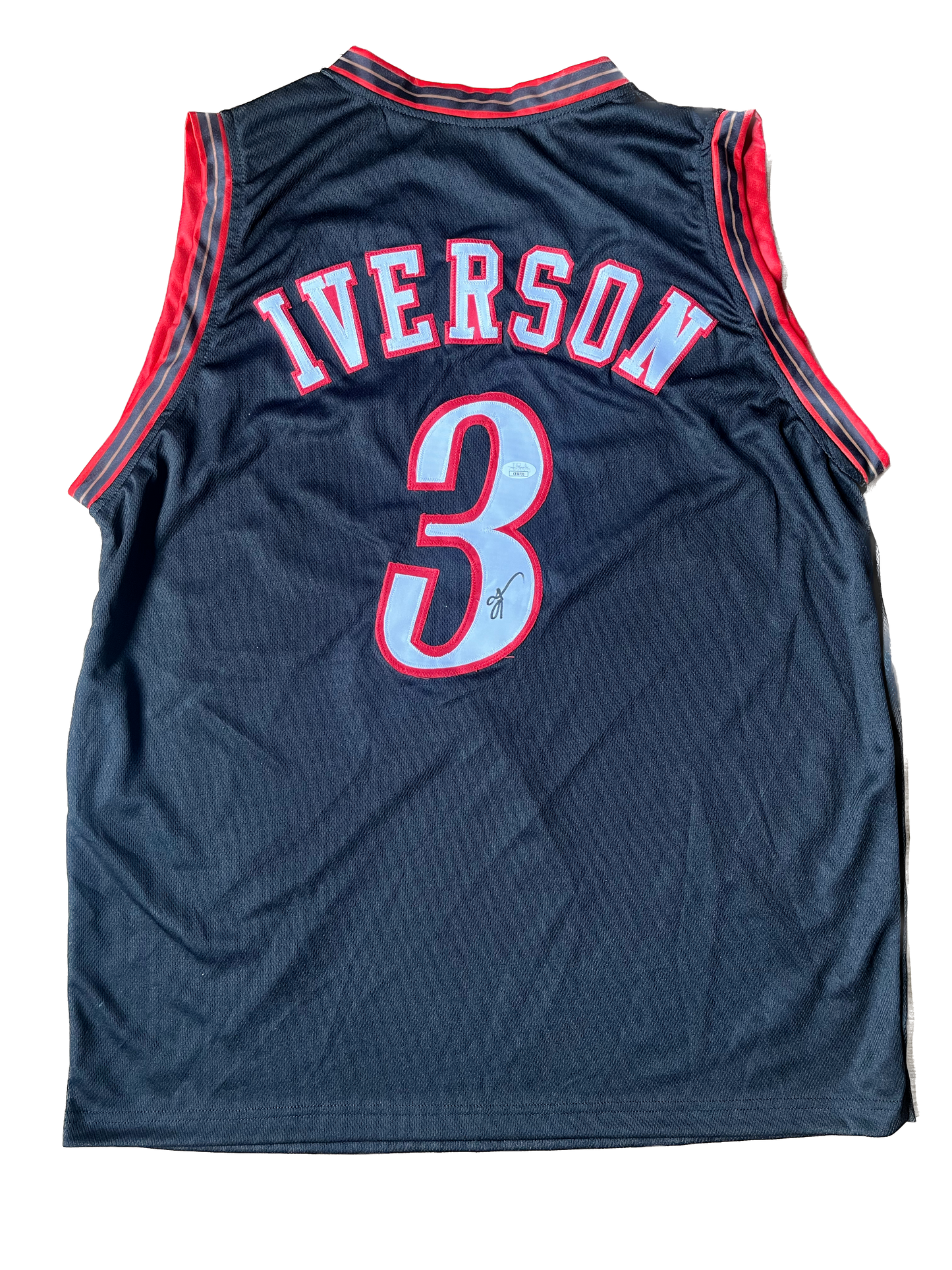 Allen Iverson #3  Philadelphia 76ers signed jersey