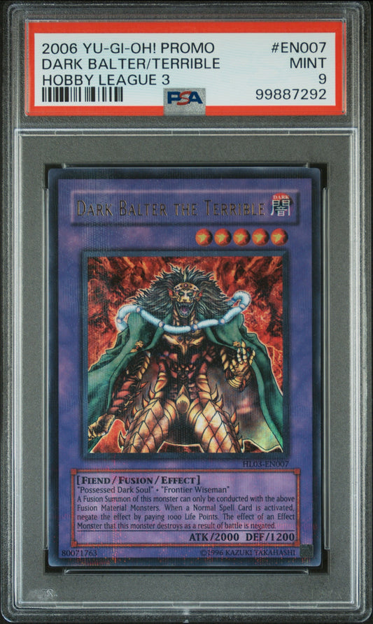 2006 Dark Batler, The Terrible PROMO Hobby League 3 PSA 9