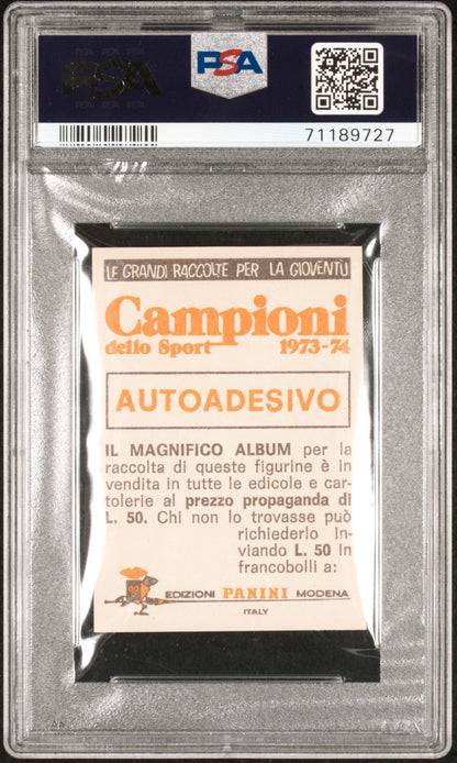 1973 - 74 Panini Johan Cruyff Campioni Dello Sport PSA 3
