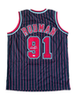Dennis Rodman #91 signed Bulls Swingman Jersey
